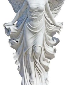 Tượng cánh thiên thần, tượng thiếu nữ có cánh, trang trí cảnh quan biệt thự, báo giá tượng đá mỹ nghệ.
