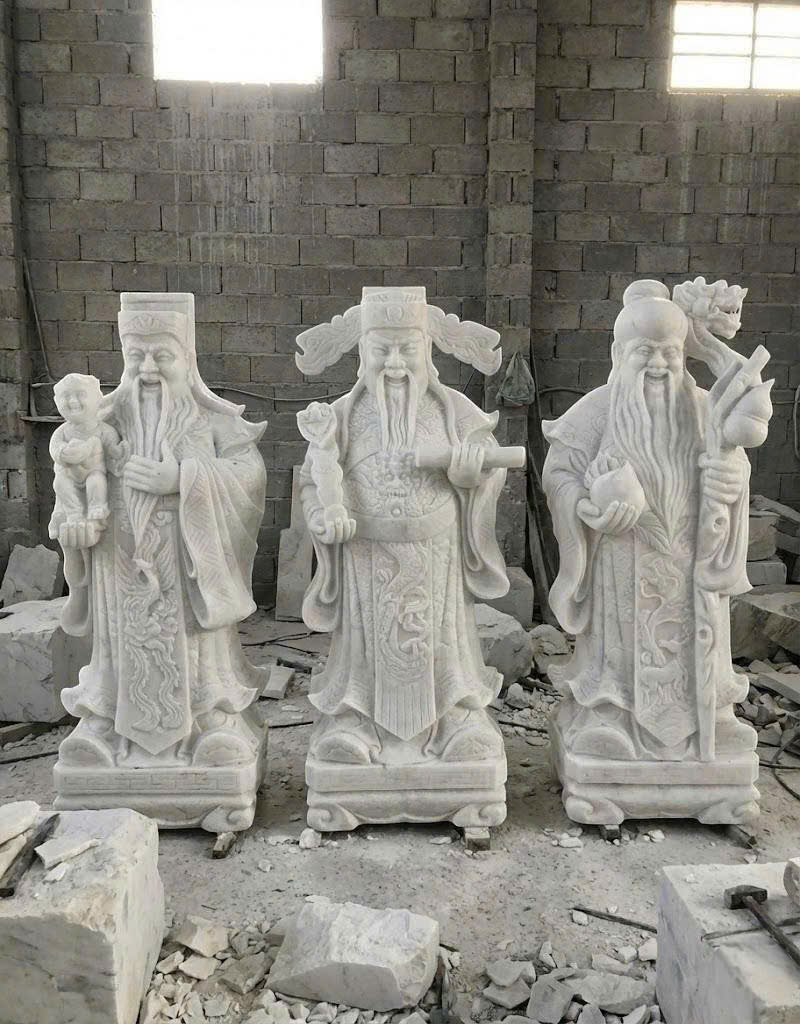 tượng đá phúc lộc thọ, tượng tam đa
